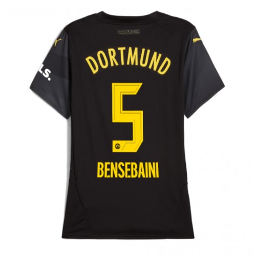 Fotbalové Dres Borussia Dortmund Ramy Bensebaini #5 Dámské Venkovní 2024-25 Krátký Rukáv